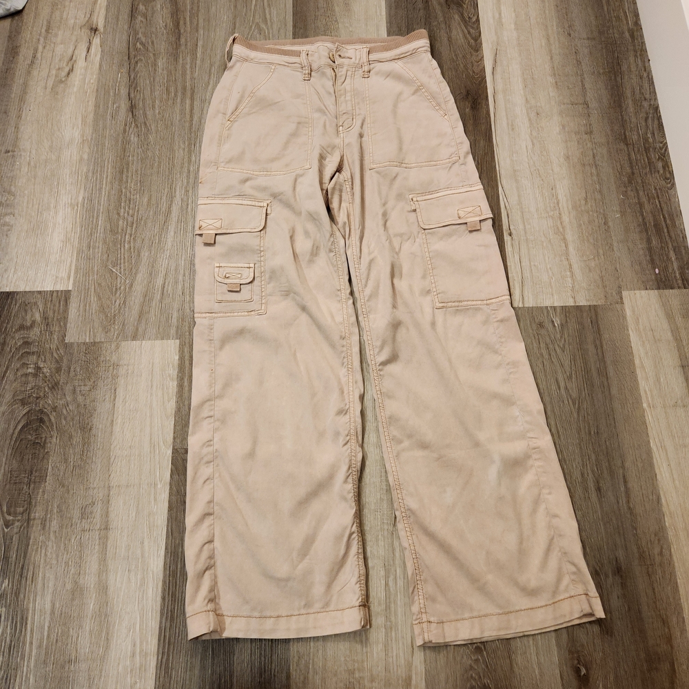 American Eagle Outfitters Light Tan Pants SIZE 4 STRETCH - Picture 3 of 12